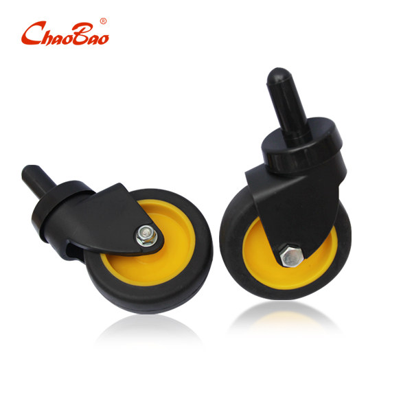 Колеса для отжимной тележки Chaobao, бесшумные колеса, ведро для швабры, пластиковые ролики для уборочной тележки