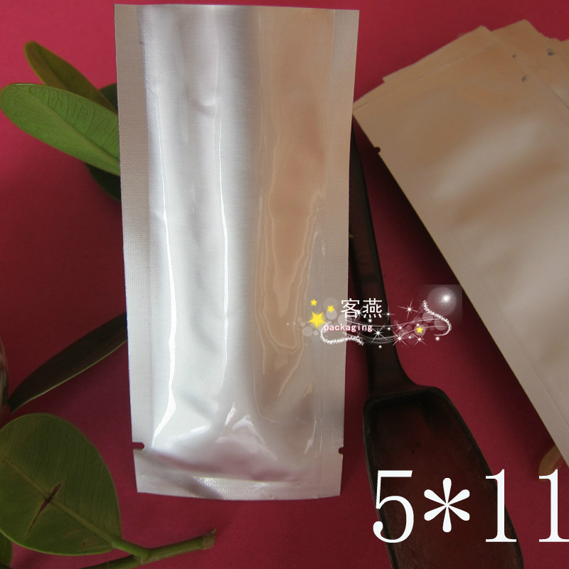 5*11см чистый алюминиевый плоский пакет Алюминиевый фольгированный пакет Для порошка Узкий вакуумный пакет Косметический пакет 1 штука