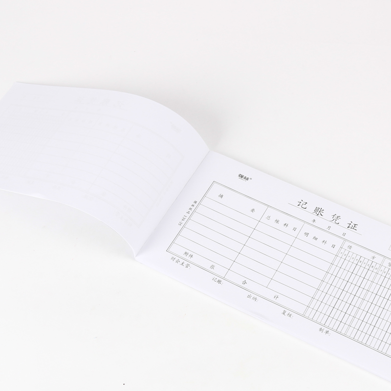 Учетный ваучер Qianglin 139-35 черный, размер 35, 206x106 мм, цвета черный, синий, красный, зеленый