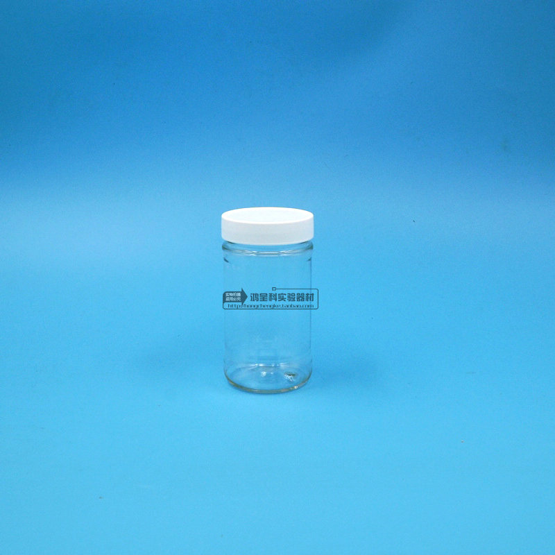 Пробирки для образцов PET полиэстер 150 мл прозрачные с широким горлышком, 150 г для твердых порошков и таблеток, 320 шт/коробка