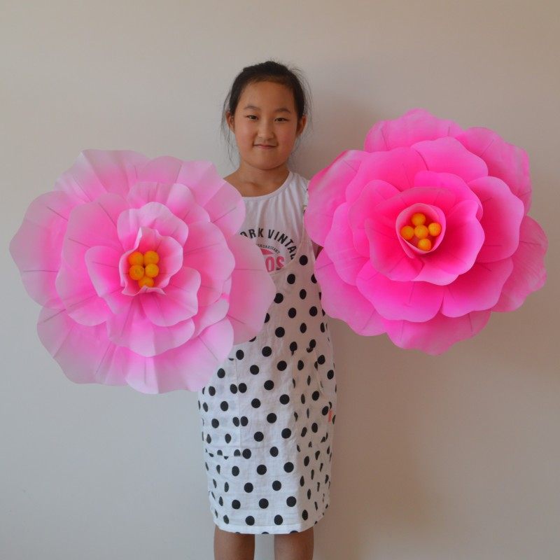 Цветной пион — танцевальный реквизит, ручной цветок для детского сада, танцевальное выступление, спортивный день, креативное шоу