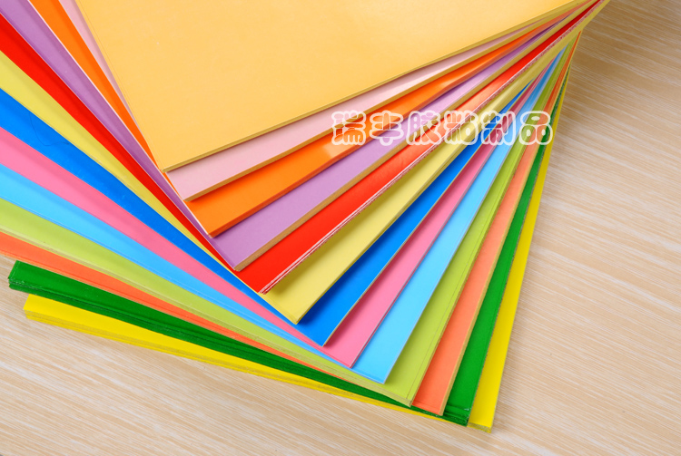 A4 Цветная глянцевая самоклеящаяся бумага для печати этикеток, водный клей, красный, желтый, синий, зеленый, розовый, фиолетовый, оранжевый, 14 цветов на выбор