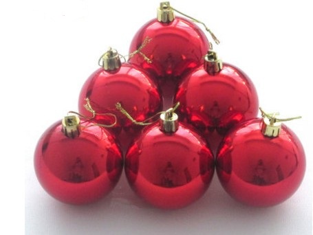 Рождественский шар 10см, украшение для елки, электроплазменный зеркальный цветной шар