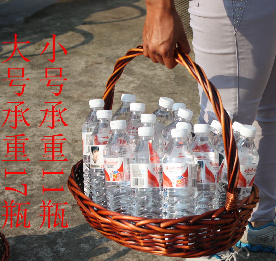 Бесплатная доставка плетеной корзины из ротанга для фруктов, корзина для сбора урожая, подарочная корзина, бамбуковая ручная корзина для покупок к Празднику середины осени