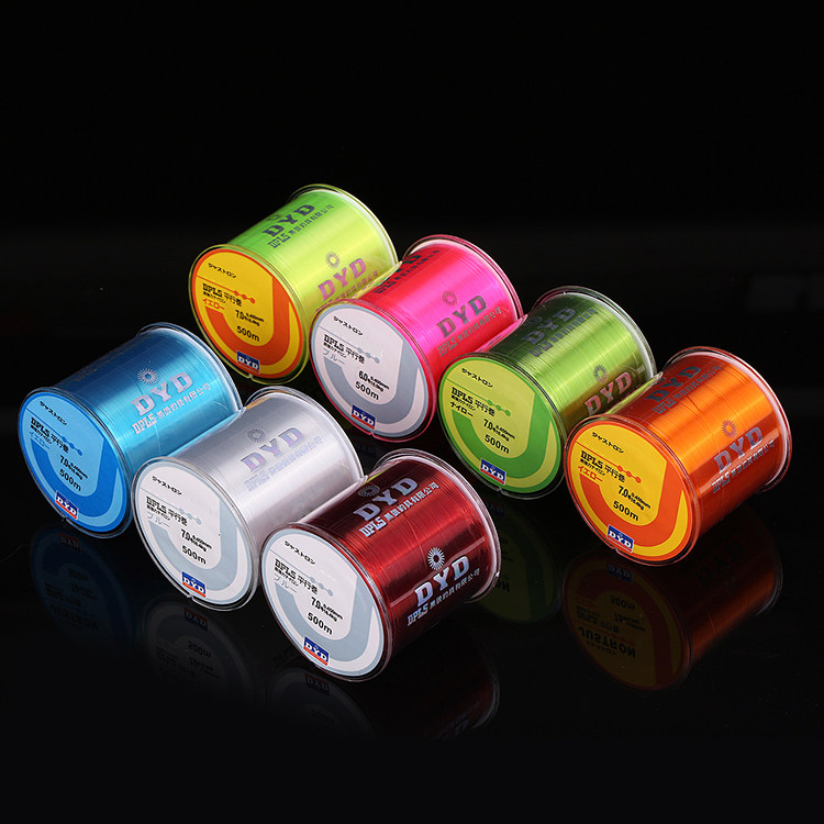 Леска основная и поводковая импортная 500 м нейлоновая для донной и спиннинговой рыбалки, морская удочка, рыболовные принадлежности