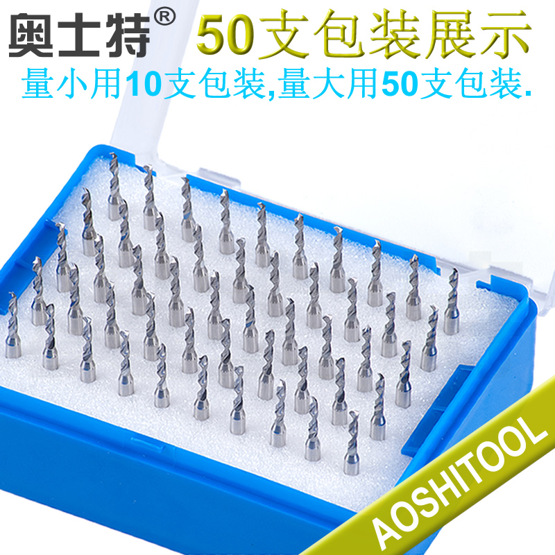 Микро-сверла Auster из твердых сплавов вольфрама для печатных плат и металлическо-керамических моделей 0.10-1.00мм