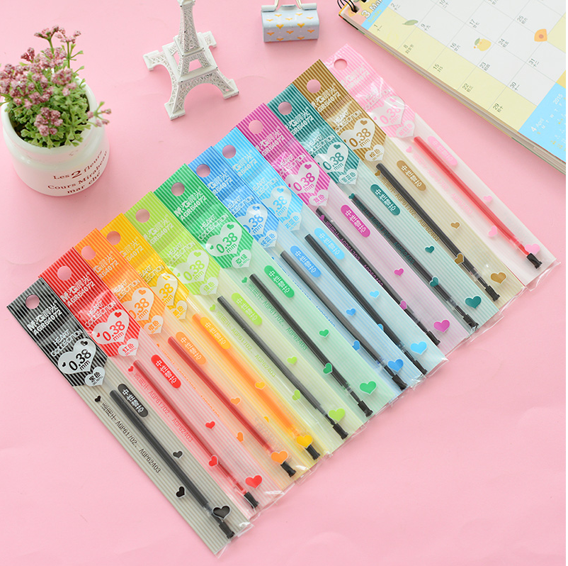 Стержень для гелевой ручки M&G 64072 однотонный цвет Candy 0.38 мм 0.35 мм, полный игольчатый наконечник