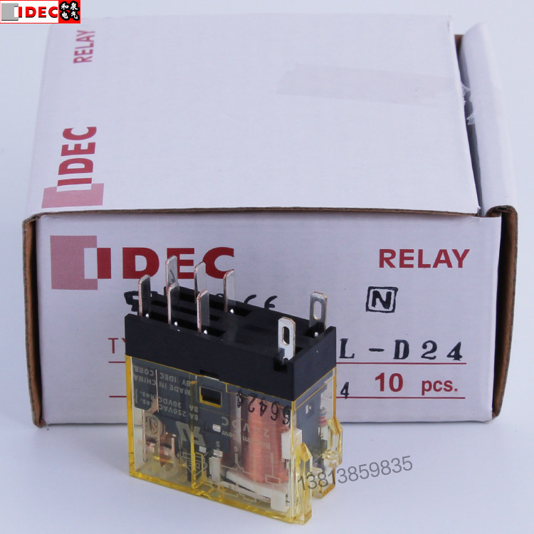 Оригинальное реле IDEC Izumi RJ2S-CL-D24 DC24V 2 переключающих контакта RJ25-CL-D24