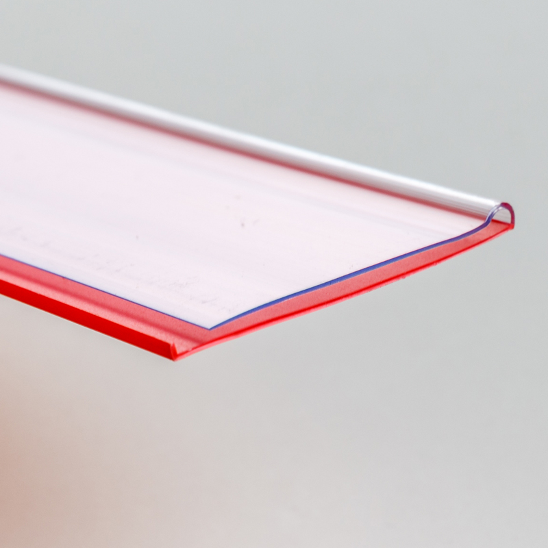 42MM полоска для этикеток на полке, клейкая полоска для хранения, прозрачная пластиковая плоская ценниковая полоска длиной 1 метр