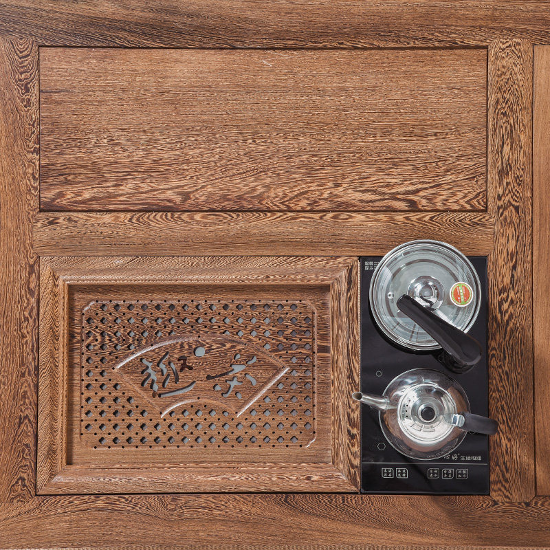 红木家具鸡翅木茶桌椅组合客厅功夫茶几艺桌简约中式实木泡茶桌椅