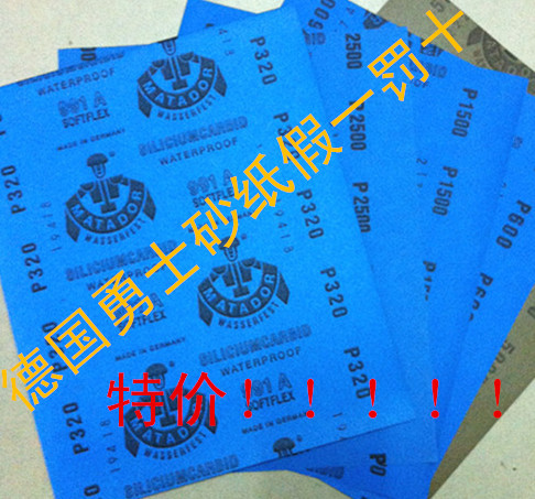 German Imported Warrior Sandpaper 400 800 1000 1200 1500 2000 3000 5000 7000 Grit