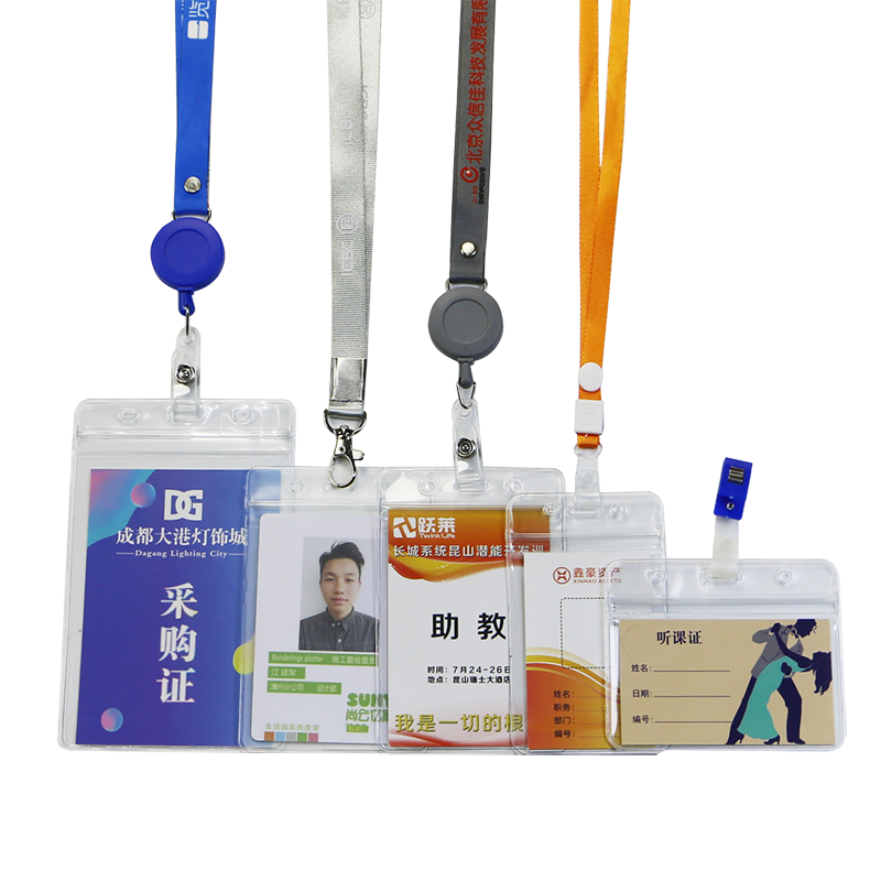 Оригинальный водонепроницаемый мягкий держатель для карт с прозрачным чехлом и шнурком для проездных, служебных и студенческих удостоверений, а также для выставочных пропусков