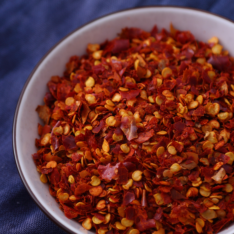 Очень острый красный сухой порошок перца 250г (OEM) - Очень острые свежемолотые крупные красные хлопья перца с бесплатной доставкой