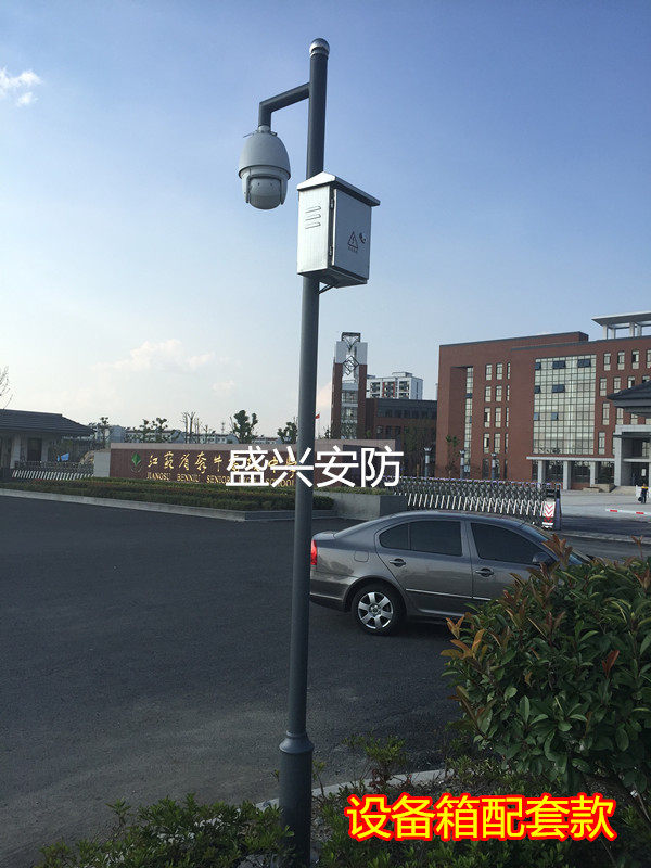 Community Surveillance Pole 3m 3.5m 4m 6m Camera Mount Outdoor Stainless Steel Octagonal Camera Pole