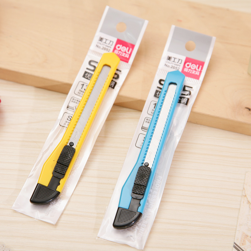 Нож для бумаги Deli 2052 малый канцелярский нож Нож для резки бумаги Deli Ручной нож Офисные принадлежности
