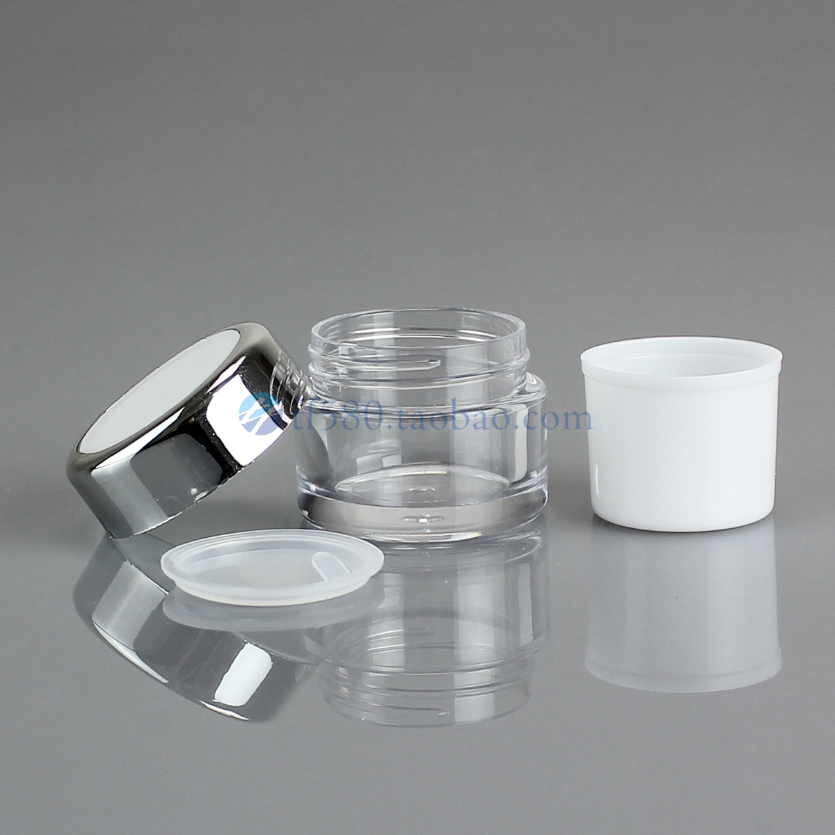 Пластиковая упаковочная бутылочка 15 г для крема, косметическая емкость, флакон для крема для лица, двойной прозрачный круглый флакон для крема для глаз