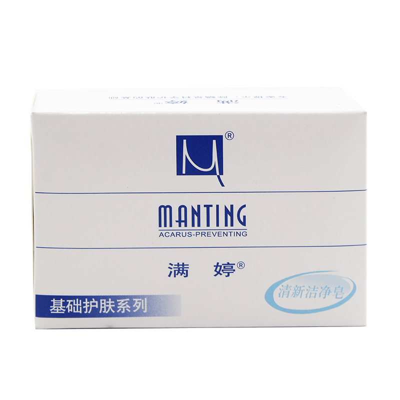 Мыло Manting освежающее очищающее 100 г - удаление клещей, антибактериальное мыло для лица и тела, уход за кожей и контроль жирности