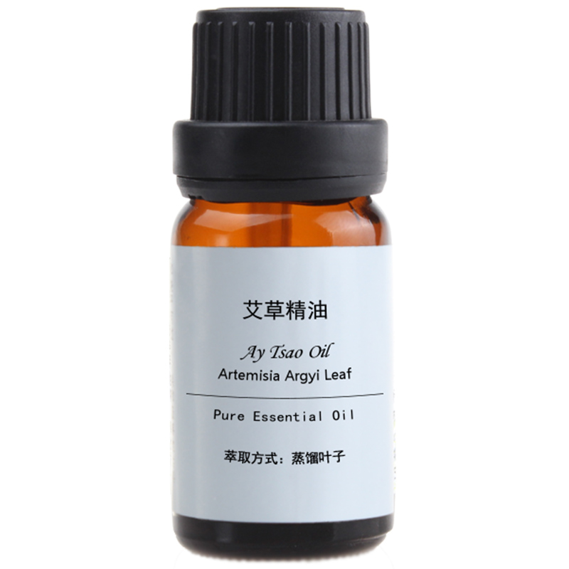 Чистое однокомпонентное эфирное масло полыни Zhenlian 10 мл для массажа тела, гуаша, моксотерапии, ароматерапии и ухода за кожей