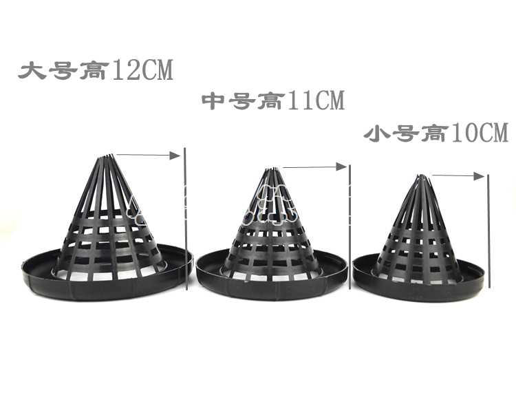 Крышка для ловушки на желтого угря с обратными усиками большая 15.5 см, средняя 13.5 см, малая 11.5 см гибкий пластик ПП
