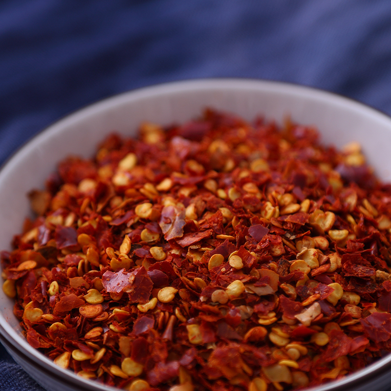 Очень острый красный сухой порошок перца 250г (OEM) - Очень острые свежемолотые крупные красные хлопья перца с бесплатной доставкой