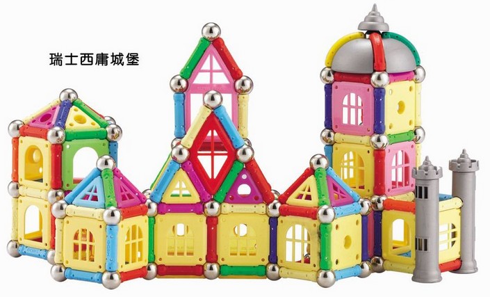 Набор магнитных стержней Zhiyunhui Kebo для детей, обучающие конструкторы, магнитные камни, игрушки для мальчиков и девочек 3-10 лет