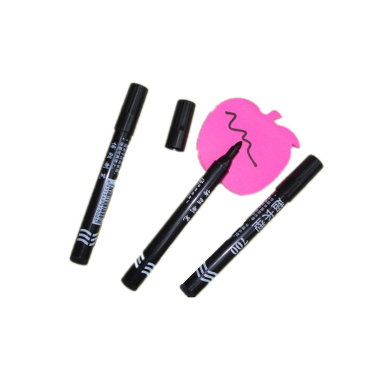 Одноцветный беззапаховый масляный маркер с круглым наконечником, черный маркер, красный Boranweiqi 700