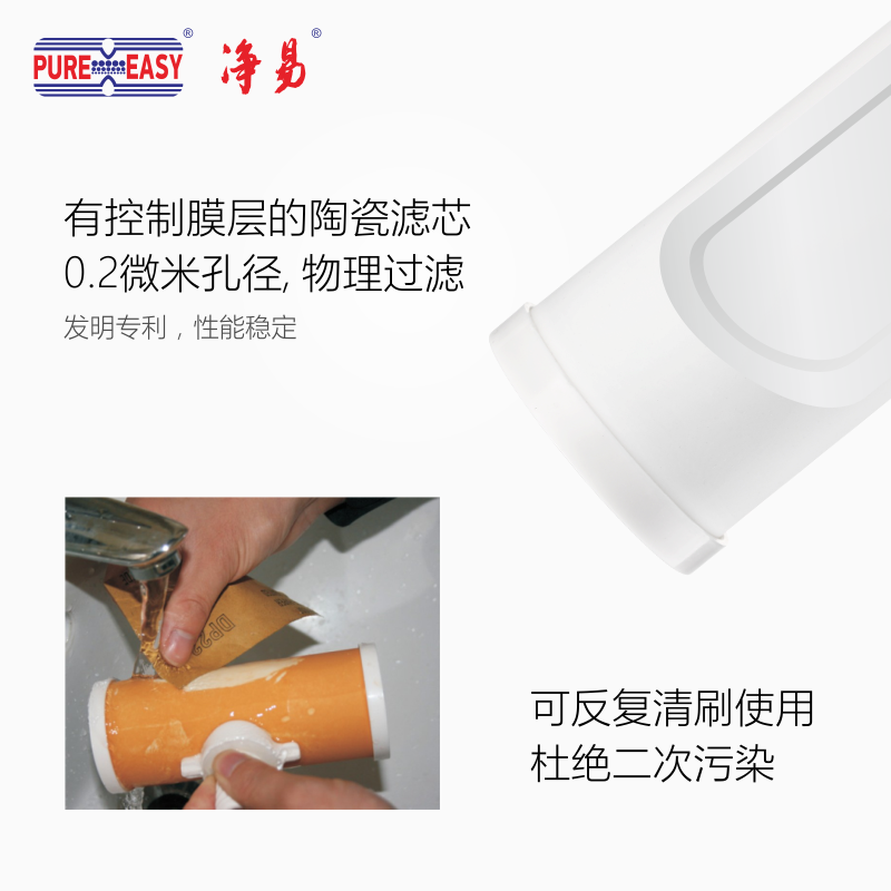 Фильтр-заменитель для водоочистителя Jingyi HF521 - кухонный бытовой фильтр с керамической мембраной для прямого питьевого водоснабжения