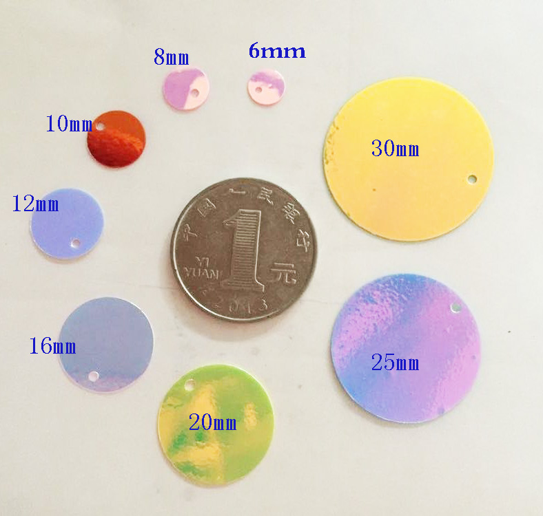 Блестки для DIY рукоделия, швейные аксессуары, чешуйки рыб, круглые блестящие элементы, декоративные детали для одежды, женские подвески