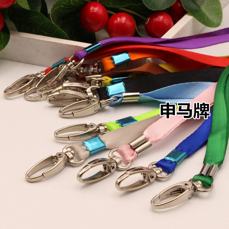 Шнурок для служебного бейджа с оливковой застежкой, ширина 1 см, выставочный шнурок