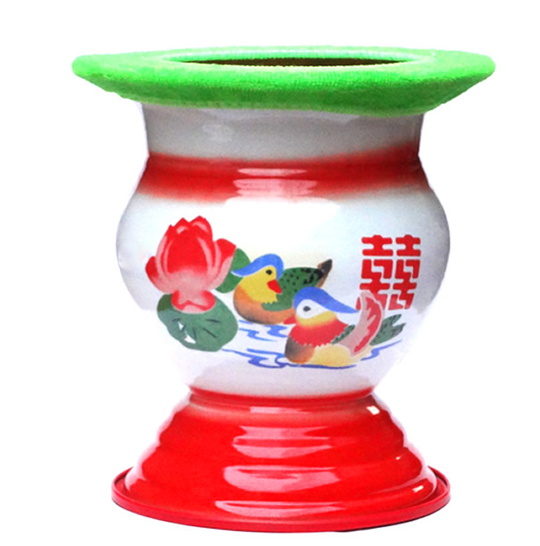 Эмалированное высокое судно для детей и пожилых - утолщенный старинный эмалированный судно с противоскользящим кольцом для использования в спальне