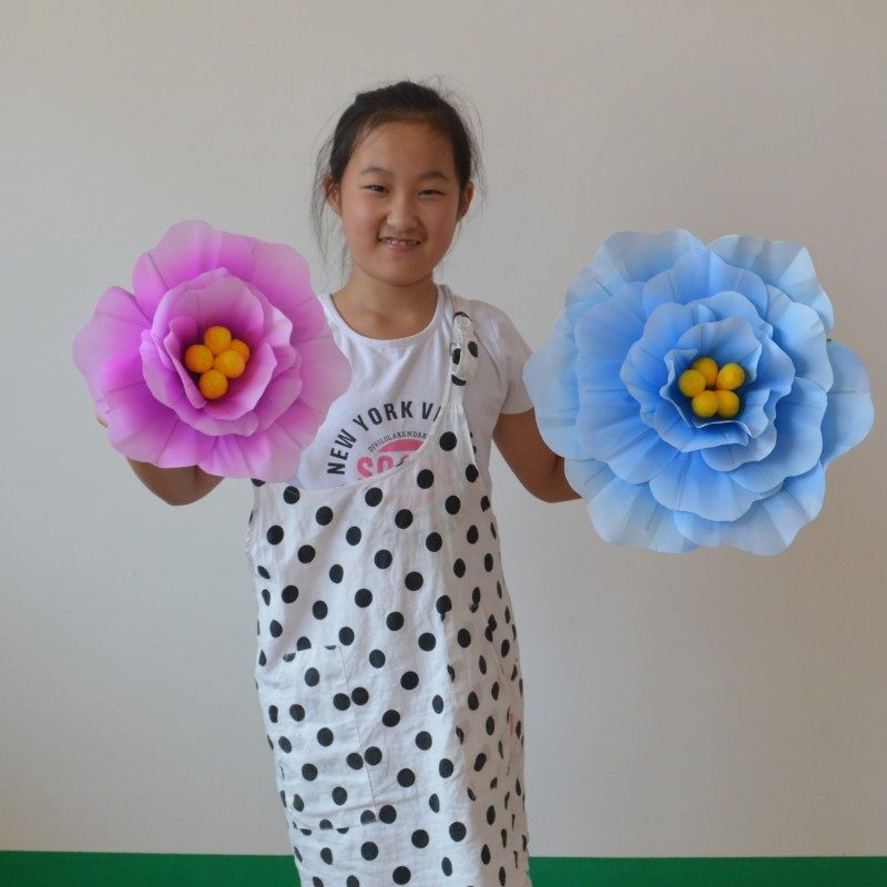 Цветной пион — танцевальный реквизит, ручной цветок для детского сада, танцевальное выступление, спортивный день, креативное шоу