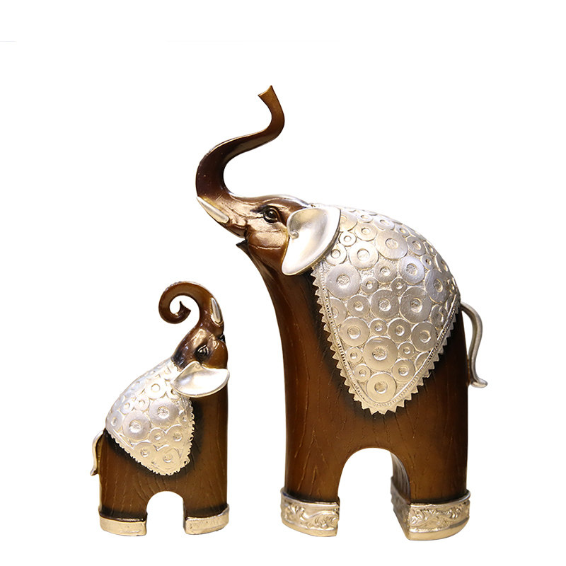 Домашний декор Фигурка слона для гостиной, кабинета, нового дома, винного шкафа, ТВ-тумбы, книжной полки, набор для привлечения богатства
