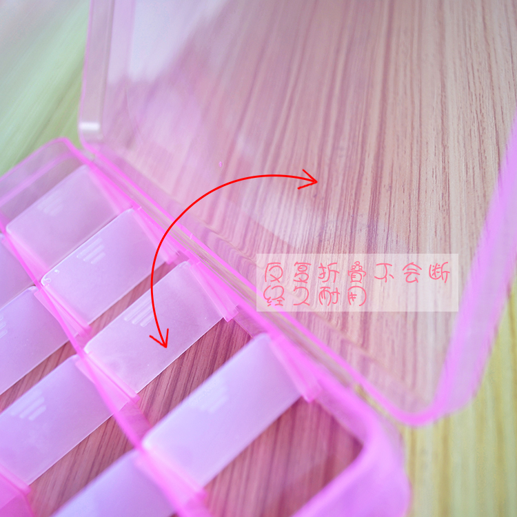 Прозрачный пластиковый ящик с 15 отделениями / Шкатулка для украшений / Органайзер / Коробка для хранения Специальная акция Коробка для ресниц Прямая продажа с завода