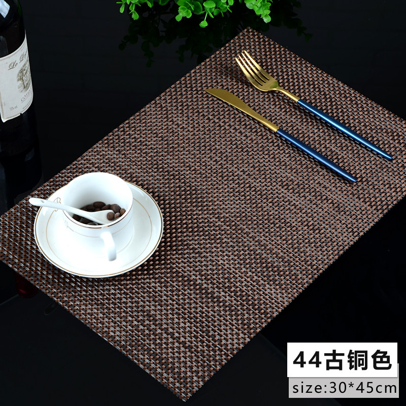 Гостиничная подставка под тарелку из ПВХ с противоскользящим и теплоизоляционным покрытием, европейский стиль, подставка для стола, чайная фильтрационная подложка