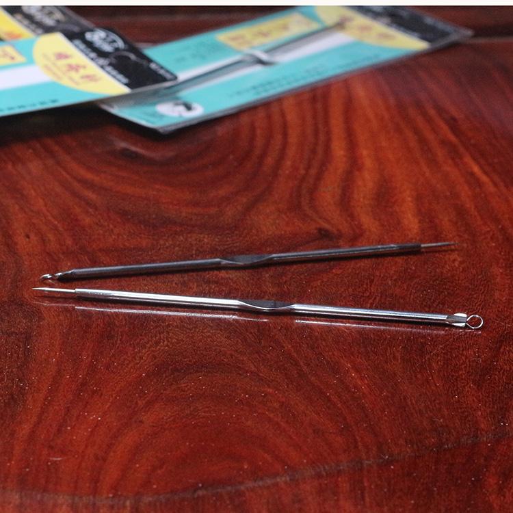 Игла от черных точек / игла для акне / игла для выдавливания прыщей Beijin B-912 из нержавеющей стали с плоской средней частью для удобного захвата