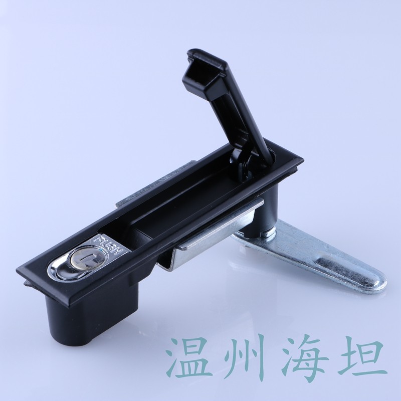 Haitian MS818 Flat Lock for Distribution Boxes and Cabinets, MS480 Cabinet Door Lock, Large Black Lock MS490 for Power Cabinets