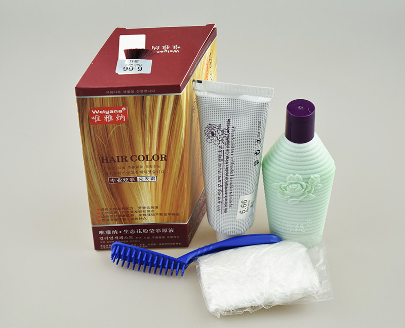 Крем для окрашивания волос Liti Weiyana с экологическим пыльцой, растительный краситель для волос, паста для окрашивания, каштановый, виноградный, кофейный, фиолетовый, черный