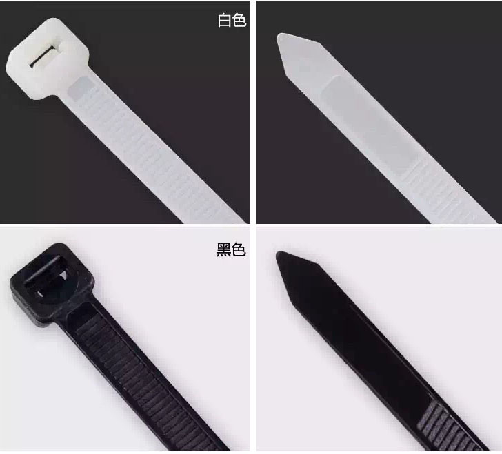 厂家直销永达塑料扎带 4*300mm 自锁式尼龙扎带捆绑 250条白黑色