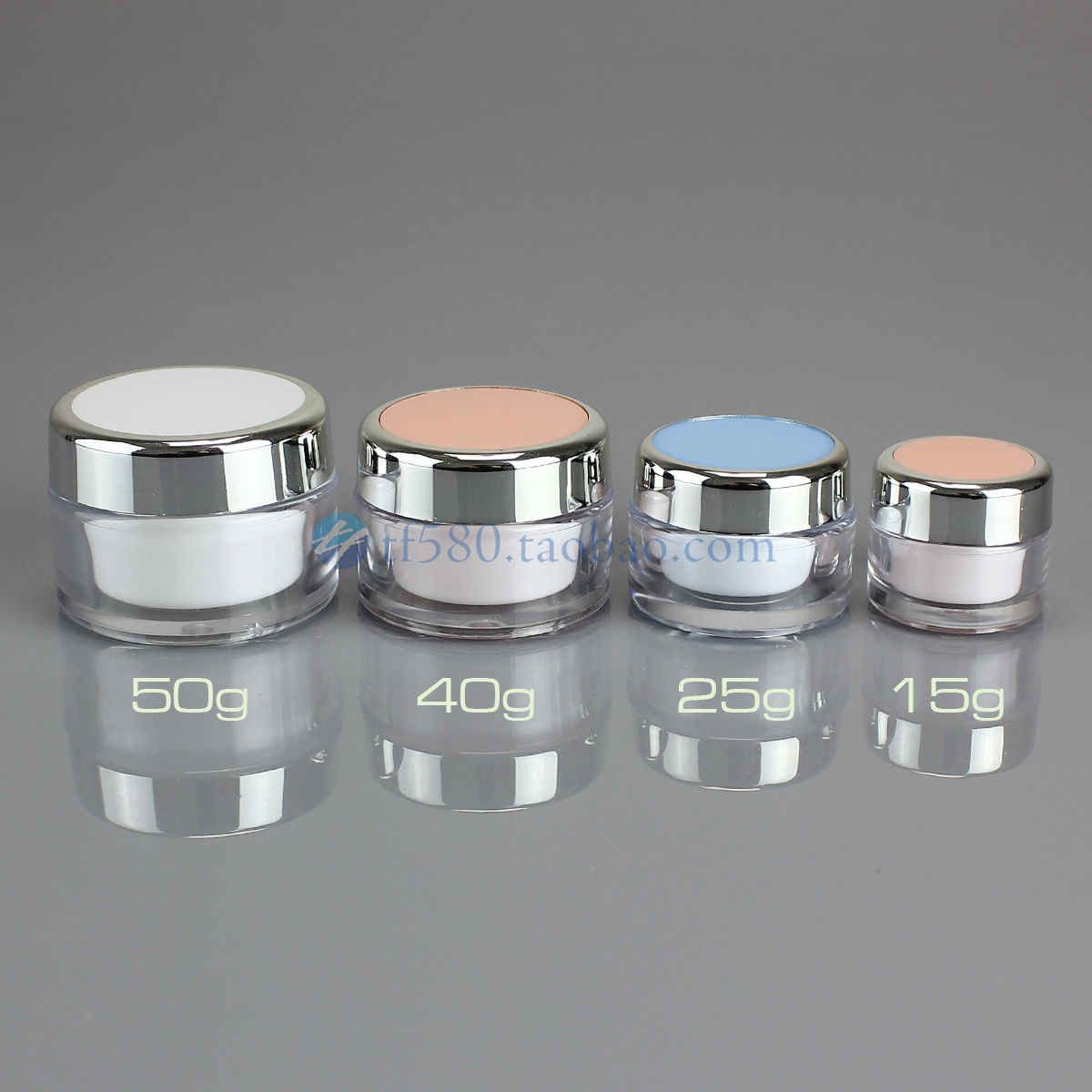 Пластиковая упаковочная бутылочка 15 г для крема, косметическая емкость, флакон для крема для лица, двойной прозрачный круглый флакон для крема для глаз