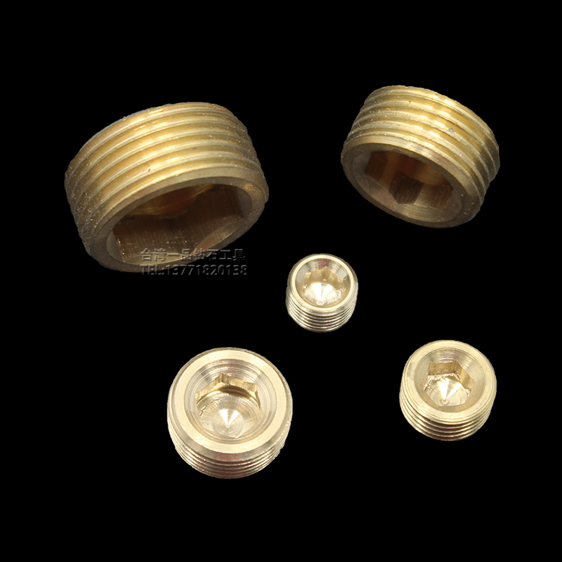 Медная заглушка для пластиковых форм – медный стопорный винт, медная труба PT1/8 1/4 3/8 1/2 3/4