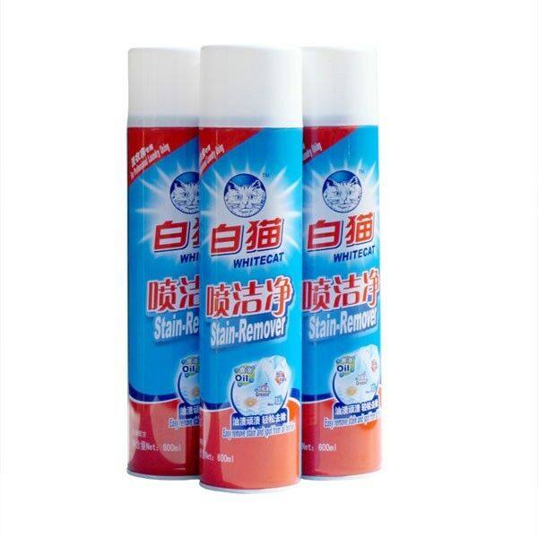 Оригинальный спрей для чистки Huang Bai Cat 600 мл, мощное средство для удаления жира и пятен с воротников, бытовой сухой очиститель