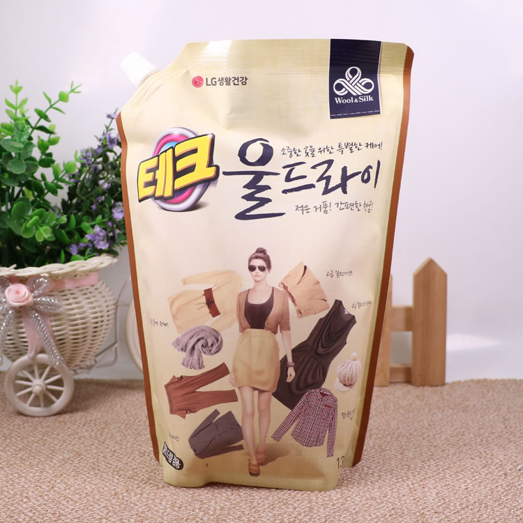 Импортный из Кореи стиральный жидкий порошок LG TaeKoo мягкая очистка, легкое полоскание для шелка и шерсти, домашняя упаковка с низкой пеной