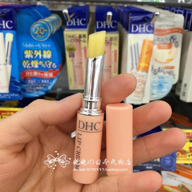 Японский бальзам для губ DHC с чистым оливковым маслом, на растительной основе, бесцветный, без добавок, увлажняющий