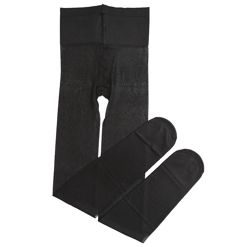 MANZI6091 Манзи оригинальные 40D удлинённые чёрные моделирующие колготки с T-клином для весны и осени