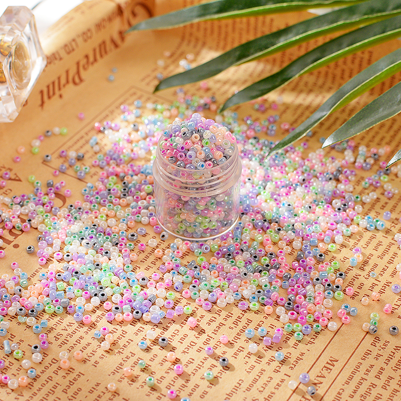 2ММ кремовые бисерные бусины для ручного шитья, рассыпные бусины для DIY, материалы для изготовления ожерелий, браслетов и вышивки крестом