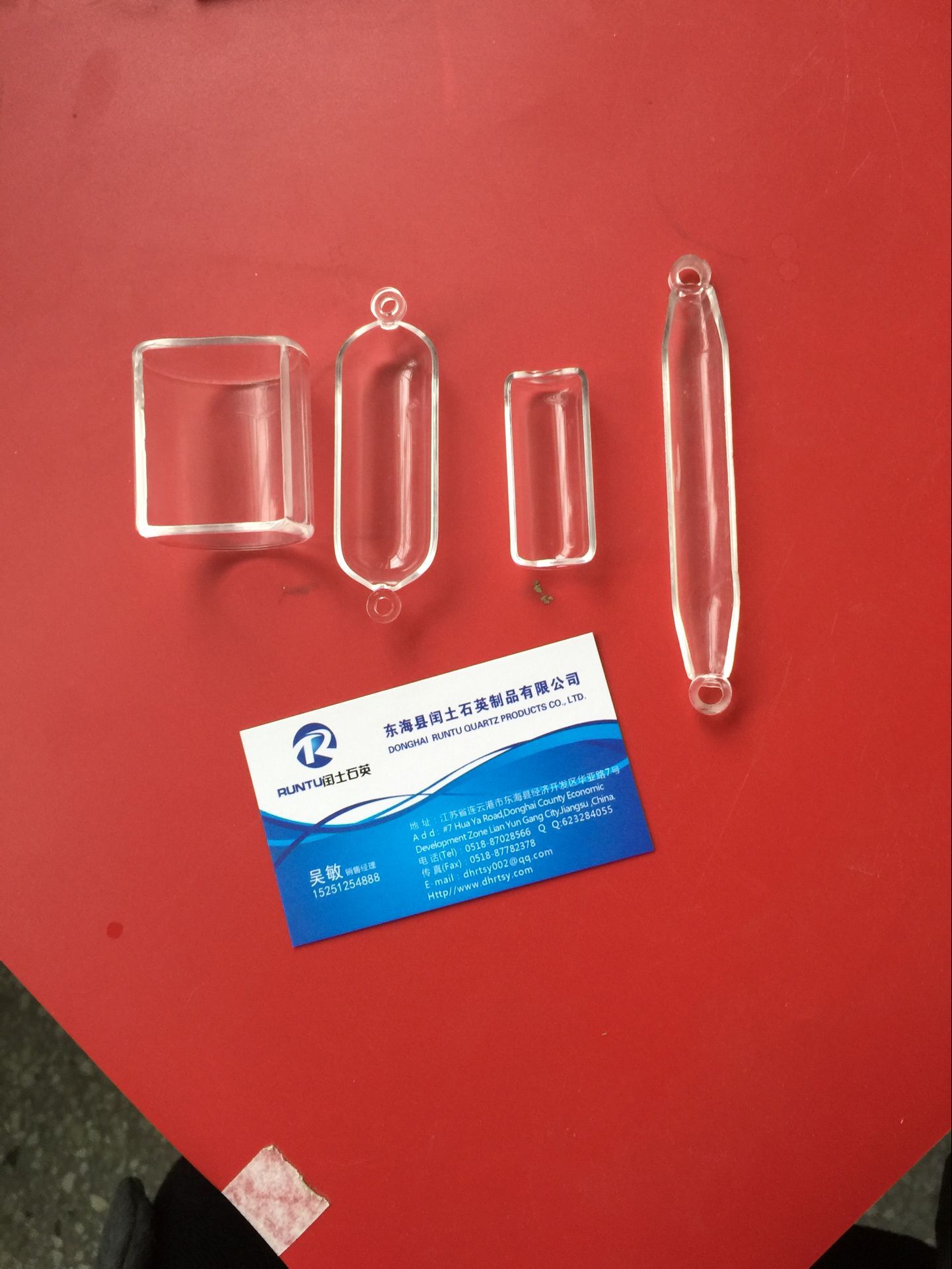 Настраиваемая стеклянная посуда Новый винтовой трубка Ляньюньгань кварцевый лоток стакан тигель прямоугольный бак колба трубка сгорания