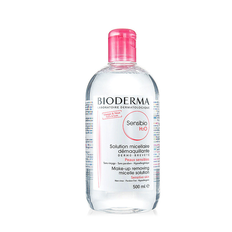 Французская Bioderma Sensibio H2O Успокаивающая Мицеллярная Вода для Снятия Макияжа 500 мл