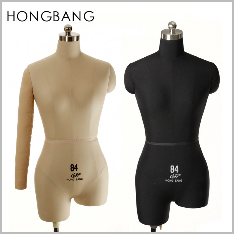 Стандартный манекен для швей с трехмерной обработкой, женский, модель Hongbang 84, белый