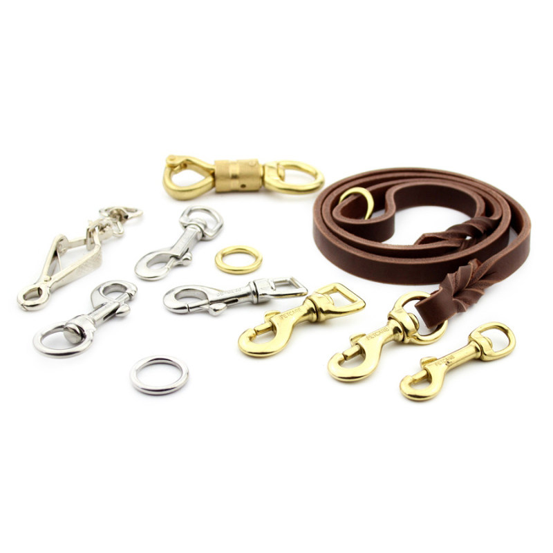 PETCARE Импортный поводок из кожи первого слоя для домашних животных, поводок для собак, цепочка, тренировочный поводок для немецкой овчарки с медным крючком
