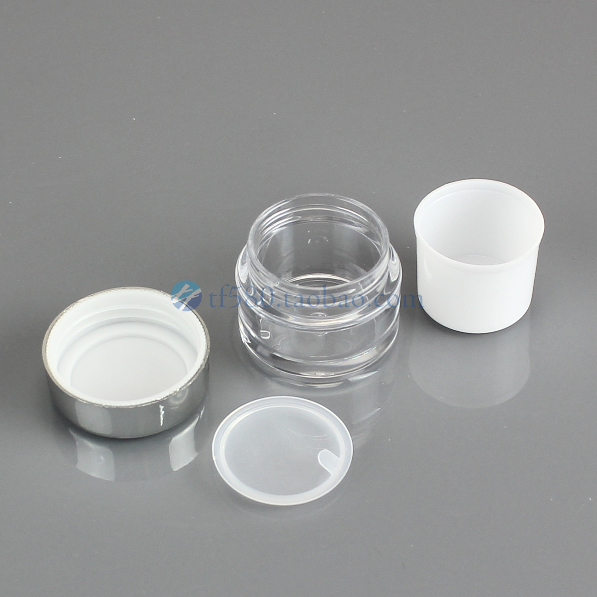 Пластиковая упаковочная бутылочка 15 г для крема, косметическая емкость, флакон для крема для лица, двойной прозрачный круглый флакон для крема для глаз